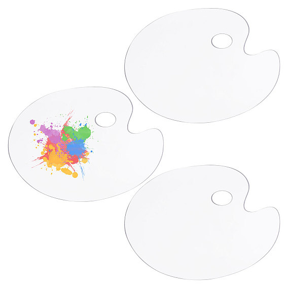 Plastic Watercolor Oil Palette, Oval