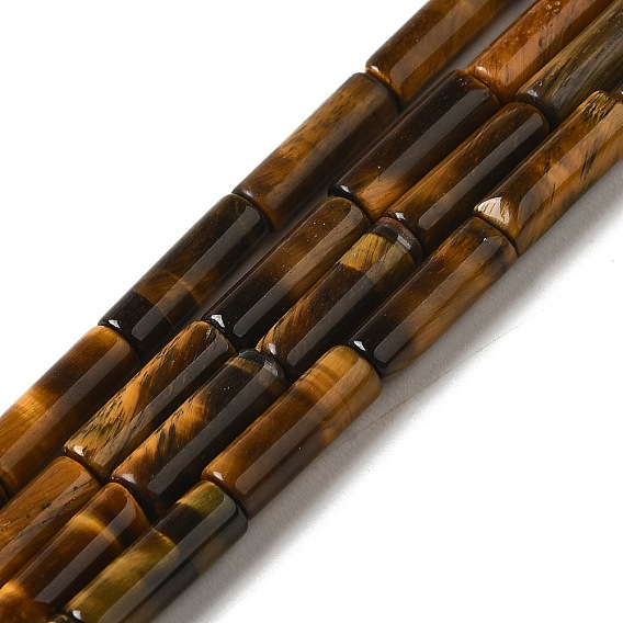 Природных тигровый глаз бисер нитей, колонка