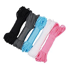 Hollow Nylon Braided Rope, for Camping, Outdoor Adventure, Mountain Climbing, Gardening