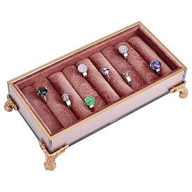 Подносы для колец-органайзеров из гипса, прямоугольная скамейка