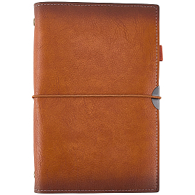 Imitation Leather Diary Notebook, Scrapbook, Rectangle with Paper Pages