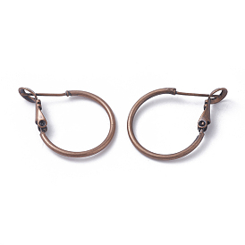 Brass Hoop Earrings, Ring