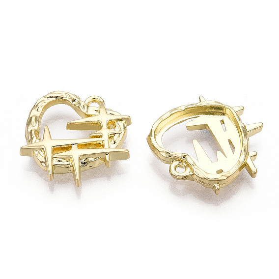 Подвески из сплава , без свинца, без никеля и без кадмия, сердце