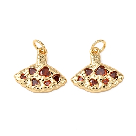 Латунные микро проложить кубического циркония подвески, фанатские прелести, без кадмия и без свинца, стойки покрытие, долговечный, с целью перехода в кольце