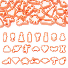 Plastic Molds, Clay Cutters, for Earring Making, Mixed Shapes