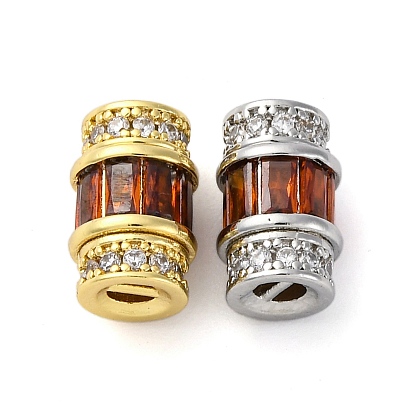 Винтовые застежки из латуни с микропаве из кубического циркония, без кадмия, без никеля и без свинца, колонка