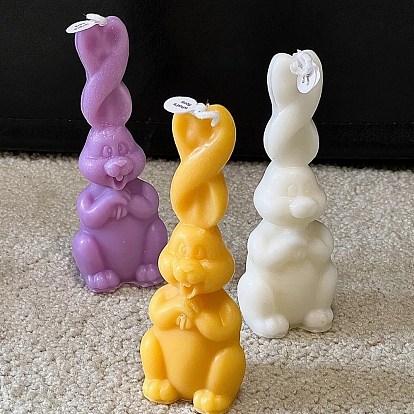 Rabbit Shape Candle DIY Food Grade Silicone Mold, For Candle Making