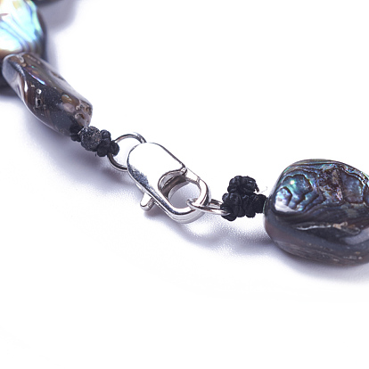 Silver Abalone Shell Necklace from the Pacific Ocean