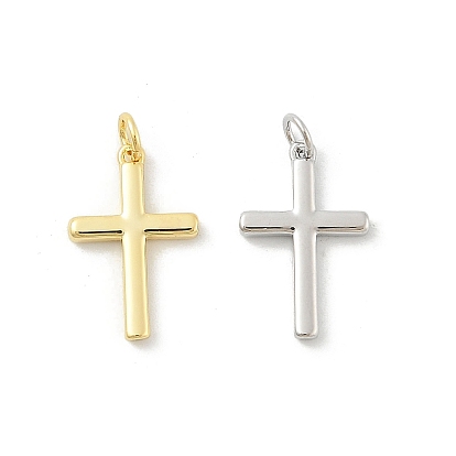 Латунные подвески, без кадмия, без никеля и без свинца, крест прелести, с целью перехода в кольце