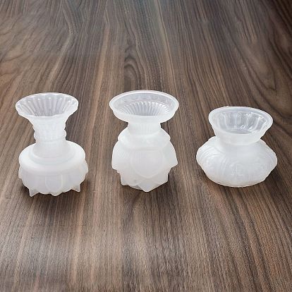 DIY Lotus Candlesticks Silicone Molds, for Candle Making