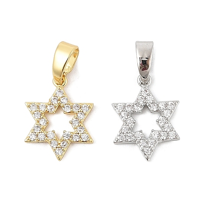 Латунные микро проложить кубического циркония подвески, звезды прелести, стойки покрытие, долговечный, без кадмия и без свинца