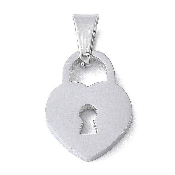 304 прелести нержавеющей стали, подвеска в виде замка в виде сердца, анти-тускнение