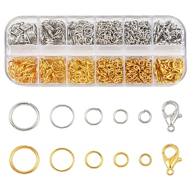 DIY-Schmuck-Set, mit eisernen Biegeringen und Hummerkrallenverschlüssen aus Zinklegierung