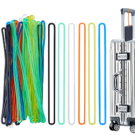60Stück 6Farben PVC Gepäckanhänger Riemen