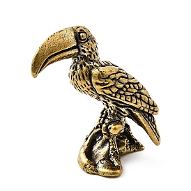 Миниатюрные фигурки попугаев из латуни для украшения рабочего стола в домашнем офисе