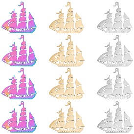 12шт. 3 цвета 304 подвеска из нержавеющей стали, корабельные прелести