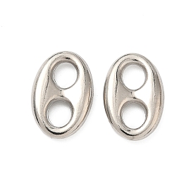 Подвески-соединители из сплава свиного носа, овальные связи