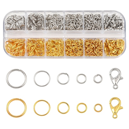 DIY-Schmuck-Set, mit eisernen Biegeringen und Hummerkrallenverschlüssen aus Zinklegierung