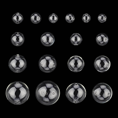 36шт 9 стиль ручной работы два отверстия выдувные стеклянные бусины шарообразные, круглые