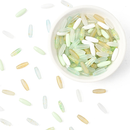 100g непрозрачные цветные стеклянные бусины, круглое отверстие, рис