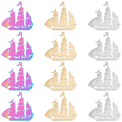 12шт. 3 цвета 304 подвеска из нержавеющей стали, корабельные прелести