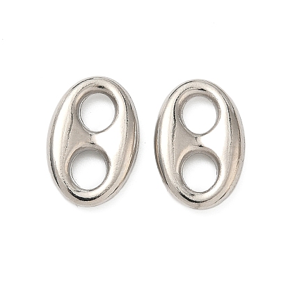 Подвески-соединители из сплава свиного носа, овальные связи