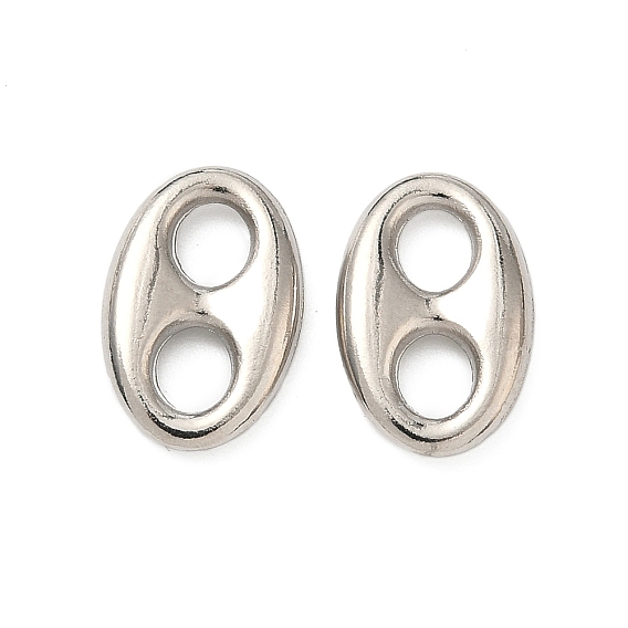 Подвески-соединители из сплава свиного носа, овальные связи