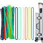 60Pcs 6 Colors PVC Luggage Tag Straps