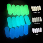 Synthetic Luminous Stone Beads, Glow in the Dark, Capsule Shape, No Hole