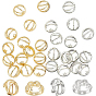 28шт 2 цвета латунная бусина рамка, круглое кольцо со звездой