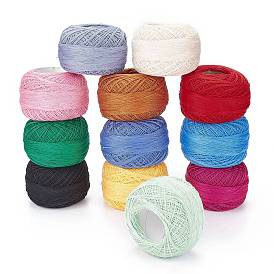 21s/s 2# fils à crochet en coton, fil de coton mercerisé, pour le tissage, tricot et crochet