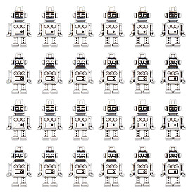 80 шт. Подвески из сплава в тибетском стиле, робот