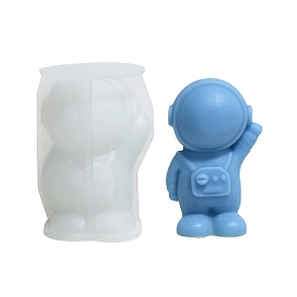3D Spaceman DIY Food Grade Silicone Candle Molds, Aromatherapy Candle Moulds, Scented Candle Making Molds