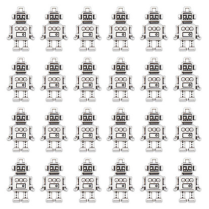 80 шт. Подвески из сплава в тибетском стиле, робот