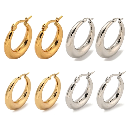 Вакуумное покрытие pvd 202 серьги-кольца из нержавеющей стали, с 304 штифтов из нержавеющей стали