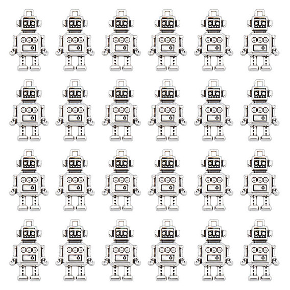 80 шт. Подвески из сплава в тибетском стиле, робот