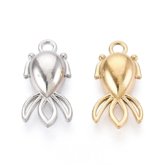 304 прелести нержавеющей стали, ионное покрытие (ip), талисман золотой рыбки