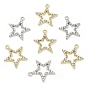 20шт 2 цветной сплав подвески со стразами, выдолбить звездные амулеты
