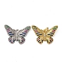 Латунные микро проложить кубического циркония подвески, бабочка, с целью перехода в кольце, долговечный, без кадмия и без свинца, стойки покрытие