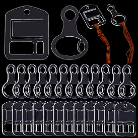 40шт 2 стиль акриловые нитки для вышивания капли, тонкие катушки мулине, для хранения швейных ниток, форма стрелки и тыквы