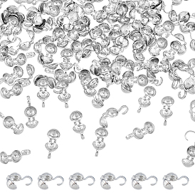 100шт. латунные наконечники бусин, Калотте заканчивается, крышка раскладушки