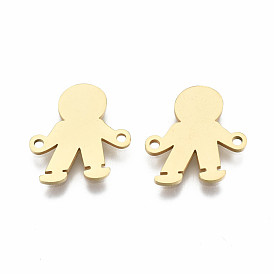 201 Stainless Steel Links Connectors, Laser Cut, Boy