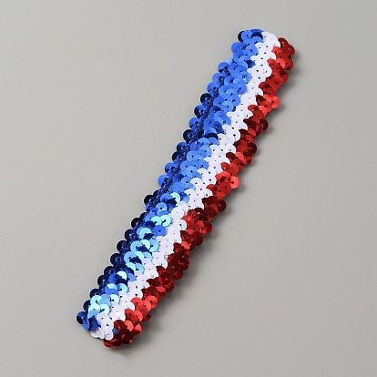 Wide Stretch Sparkling Headband, Elastic PVC Sequin Athletic Headband, Hair Accessories for Girls