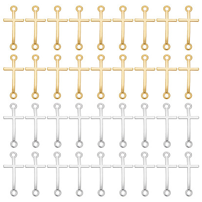 36pcs maillons/connecteurs en alliage, sans cadmium et sans plomb, Croix latérale