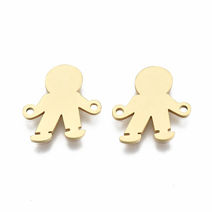 201 Stainless Steel Links Connectors, Laser Cut, Boy
