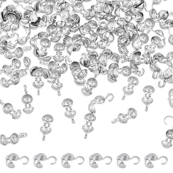 100шт. латунные наконечники бусин, Калотте заканчивается, крышка раскладушки