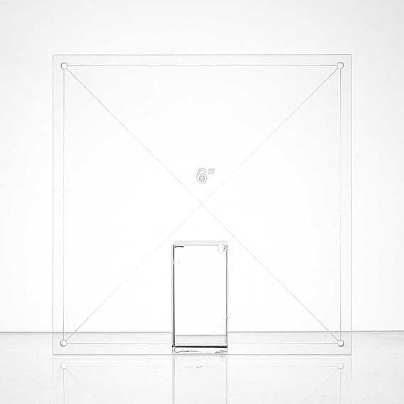 Acrylic Transparent Pressure Plate, Quilting Template, Square