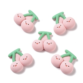 Opaque Resin Cabochons, DIY Accessories, Phone Case Decoration, Cherry