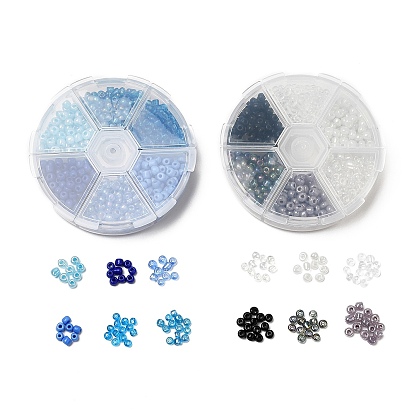 120 Стеклянный бисер в стиле g 120, серебряная линия круглое отверстие, семена прозрачных/непрозрачных цветов, круглые