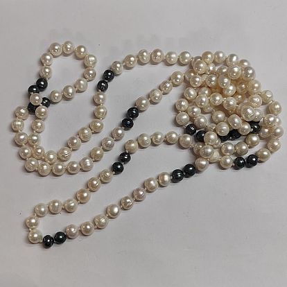 Natural Pearl Beaded Necklace for Women